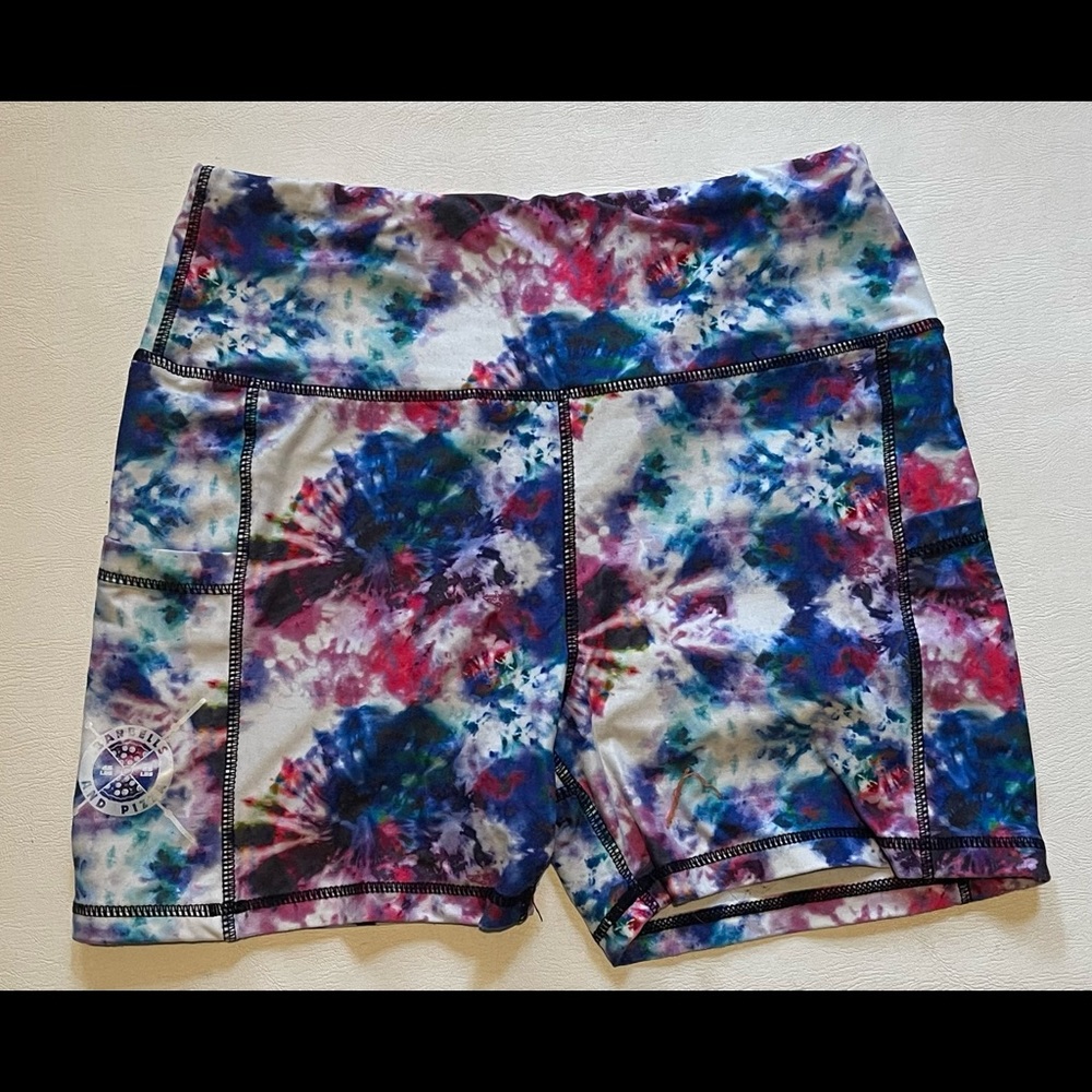 Barbells ‘N Pizza FitBoxx Collab Medium TieDye Shorts
